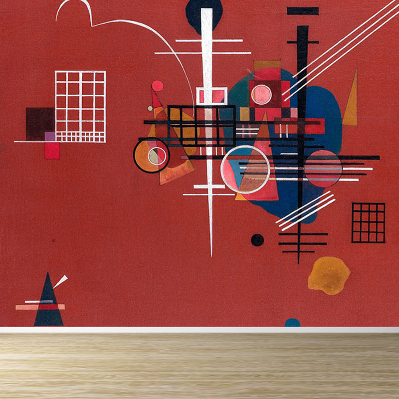 Home Decor Multicolored Pattern Mural Customized Contemporary Art Wall Covering for Kitchen Clearhalo 'Wall Decor' 'Wall Mural' 1689119