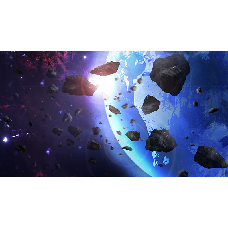 Modern Planet View Mural Wallpaper Blue Waterproofing Wall Covering for Girls Bedroom Clearhalo 'Wall Decor' 'Wall Mural' 1689126