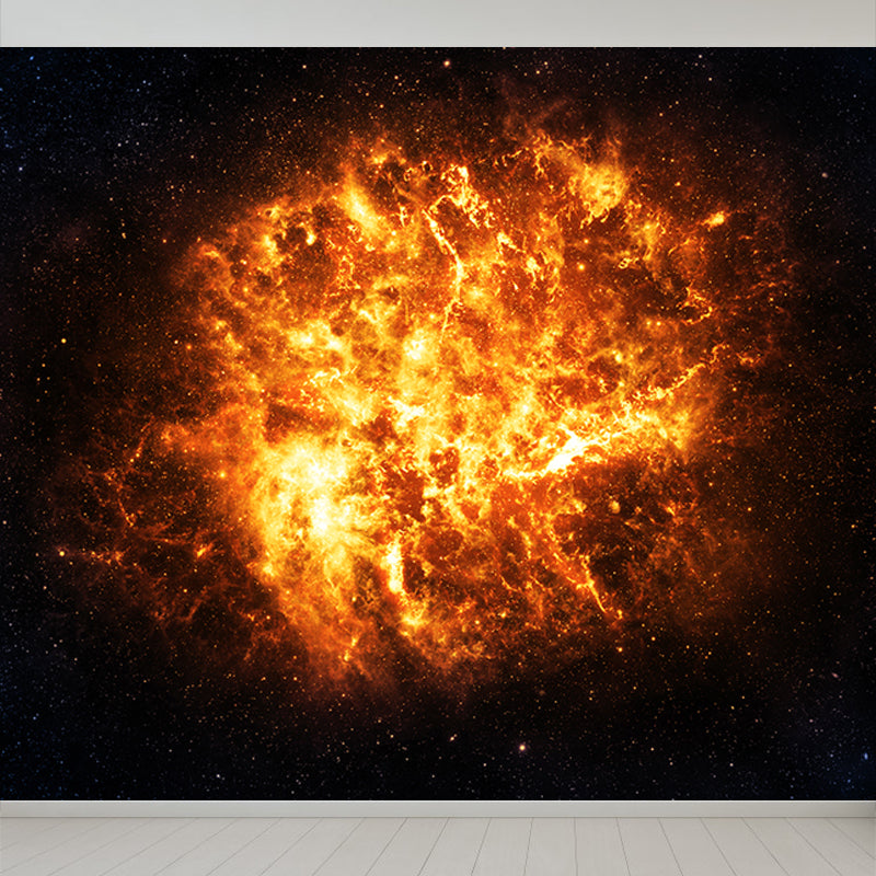 Dark Color Black Hole Mural Wallpaper Moisture Resistant Wall Art for Dining Room Black Clearhalo 'Wall Decor' 'Wall Mural' 1689168