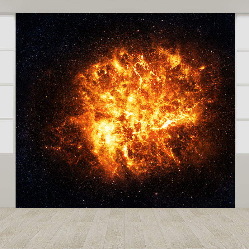 Dark Color Black Hole Mural Wallpaper Moisture Resistant Wall Art for Dining Room Clearhalo 'Wall Decor' 'Wall Mural' 1689169