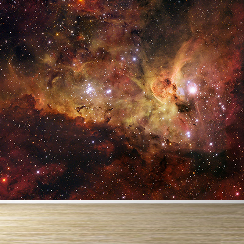 Dark Color Black Hole Mural Wallpaper Moisture Resistant Wall Art for Dining Room Brown Clearhalo 'Wall Decor' 'Wall Mural' 1689173