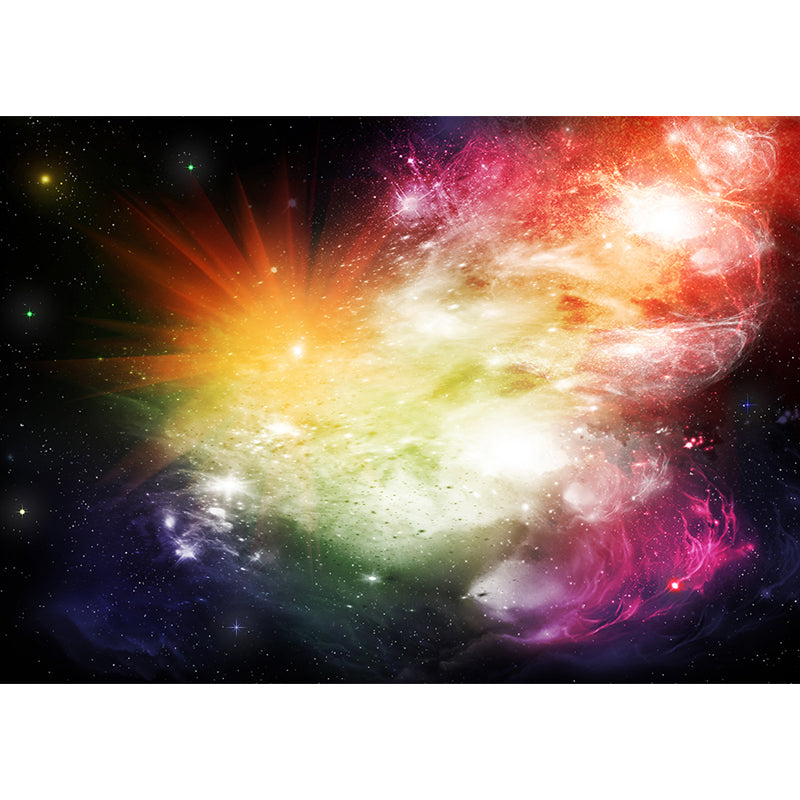 Dark Color Black Hole Mural Wallpaper Moisture Resistant Wall Art for Dining Room Clearhalo 'Wall Decor' 'Wall Mural' 1689181