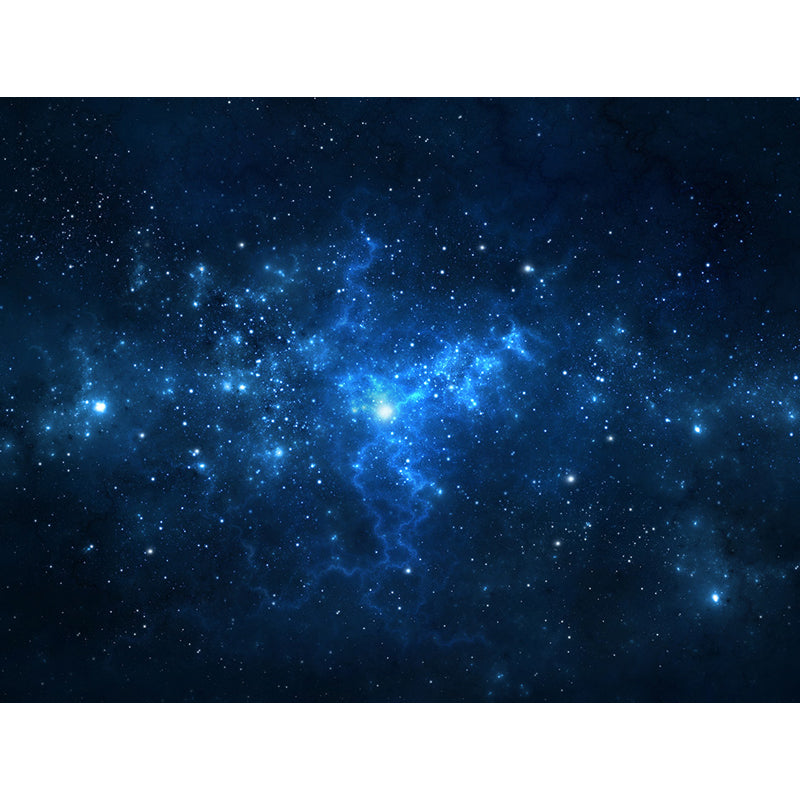 Dark Blue Dreamlike Asterism Mural Moisture Resistant Contemporary Bedroom Wall Art Clearhalo 'Wall Decor' 'Wall Mural' 1689292