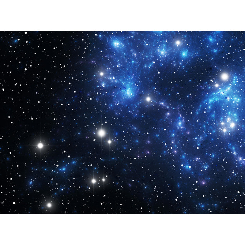 Dark Blue Dreamlike Asterism Mural Moisture Resistant Contemporary Bedroom Wall Art Clearhalo 'Wall Decor' 'Wall Mural' 1689302