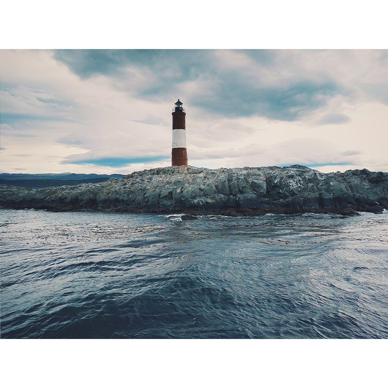 Grand Lighthouse Mural Wallpaper for Dining Room Human Landscape Wall Covering, Customized Clearhalo 'Wall Decor' 'Wall Mural' 1689327