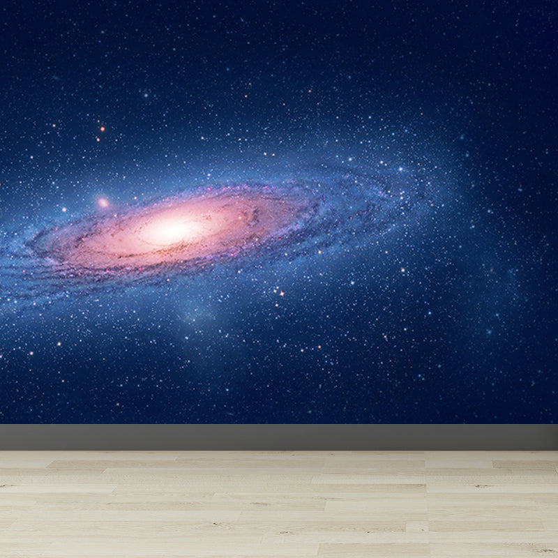 Contemporary Stars Spiral Mural Decal Dark Color Dining Room Wall Decor, Personalized Clearhalo 'Wall Decor' 'Wall Mural' 1689351