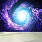 Contemporary Stars Spiral Mural Decal Dark Color Dining Room Wall Decor, Personalized Purple Clearhalo 'Wall Decor' 'Wall Mural' 1689359