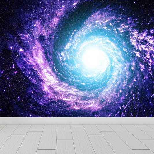 Contemporary Stars Spiral Mural Decal Dark Color Dining Room Wall Decor, Personalized Clearhalo 'Wall Decor' 'Wall Mural' 1689360