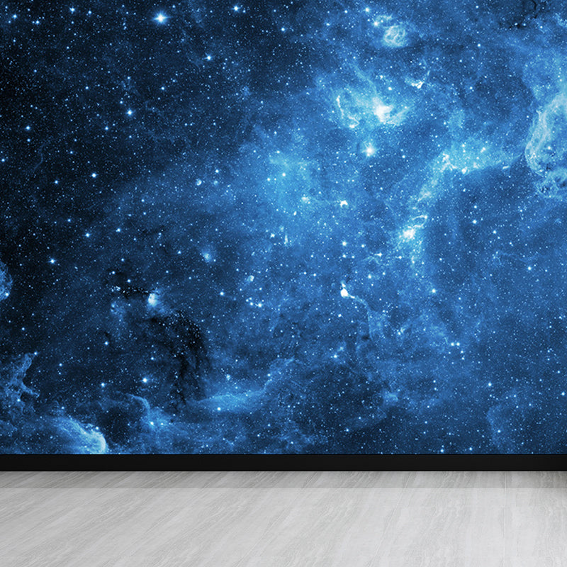 Non-Woven Decorative Wall Mural Modern Incredible Asterism Scenery Wall Covering Blue Design 4 Clearhalo 'Wall Decor' 'Wall Mural' 1689374