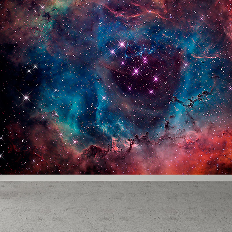 Dark Color Black Hole Mural Decal Universe Contemporary Stain Resistant Wall Decor Clearhalo 'Wall Decor' 'Wall Mural' 1689380