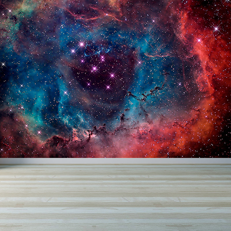 Dark Color Black Hole Mural Decal Universe Contemporary Stain Resistant Wall Decor Clearhalo 'Wall Decor' 'Wall Mural' 1689381