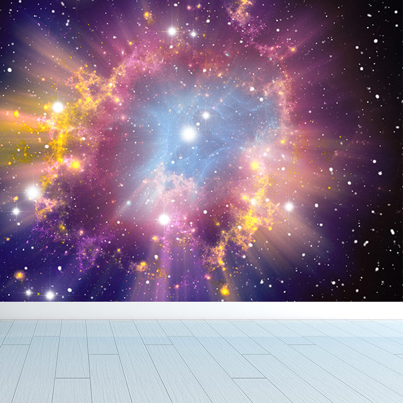 Dark Color Black Hole Mural Decal Universe Contemporary Stain Resistant Wall Decor Clearhalo 'Wall Decor' 'Wall Mural' 1689386