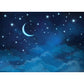 Stain Resistant Starry Night Mural Non-Woven Texture Modern Wall Decor for Girls Room Clearhalo 'Wall Decor' 'Wall Mural' 1689402