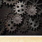 Industrial Style Teenagers Mural Decor Metal Spur Gear Pastel Color Wall Covering Clearhalo 'Wall Decor' 'Wall Mural' 1689425