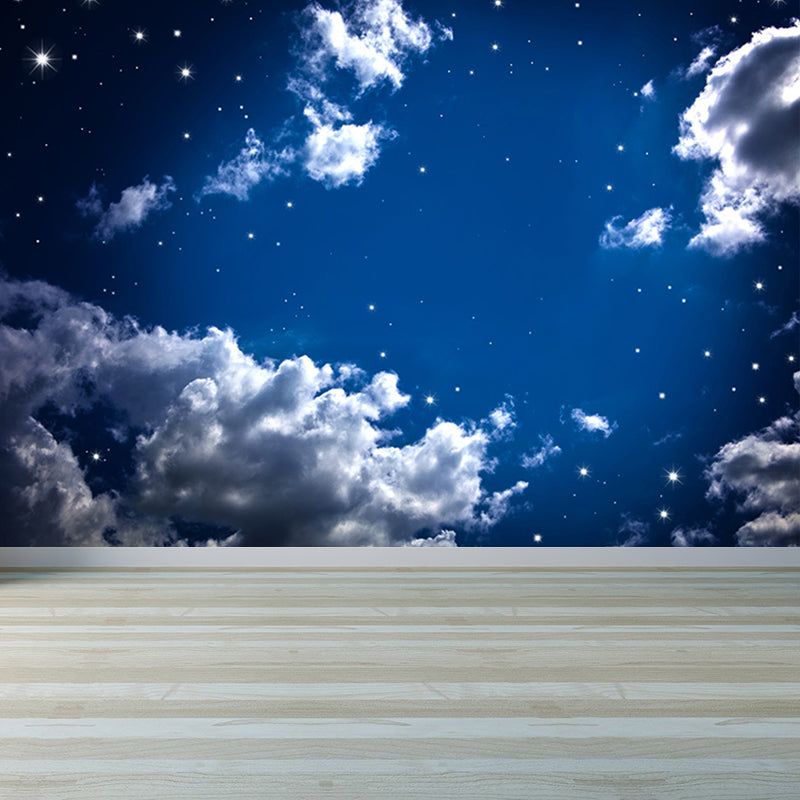 Home Decor Starry Sky Mural Decal Customized Contemporary Wall Covering for Kitchen Clearhalo 'Wall Decor' 'Wall Mural' 1689586