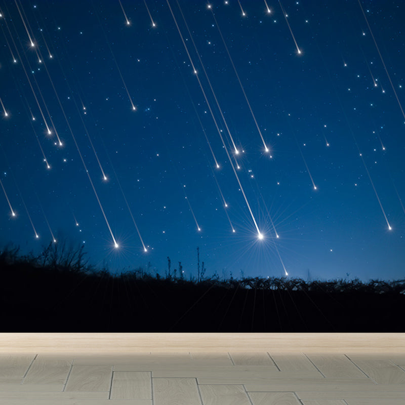 Home Decor Starry Sky Mural Decal Customized Contemporary Wall Covering for Kitchen Blue Design 2 Clearhalo 'Wall Decor' 'Wall Mural' 1689589