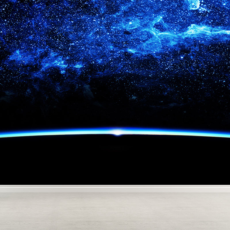 Home Decor Starry Sky Mural Decal Customized Contemporary Wall Covering for Kitchen Blue Design 3 Clearhalo 'Wall Decor' 'Wall Mural' 1689594