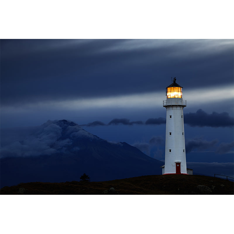 Fabulous Lighthouse Mural Wallpaper for Living Room, Blue, Custom Size Available Clearhalo 'Wall Decor' 'Wall Mural' 1689627