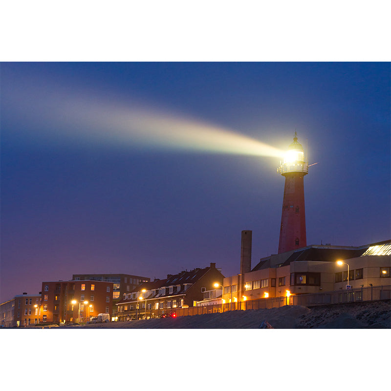 Fabulous Lighthouse Mural Wallpaper for Living Room, Blue, Custom Size Available Clearhalo 'Wall Decor' 'Wall Mural' 1689637