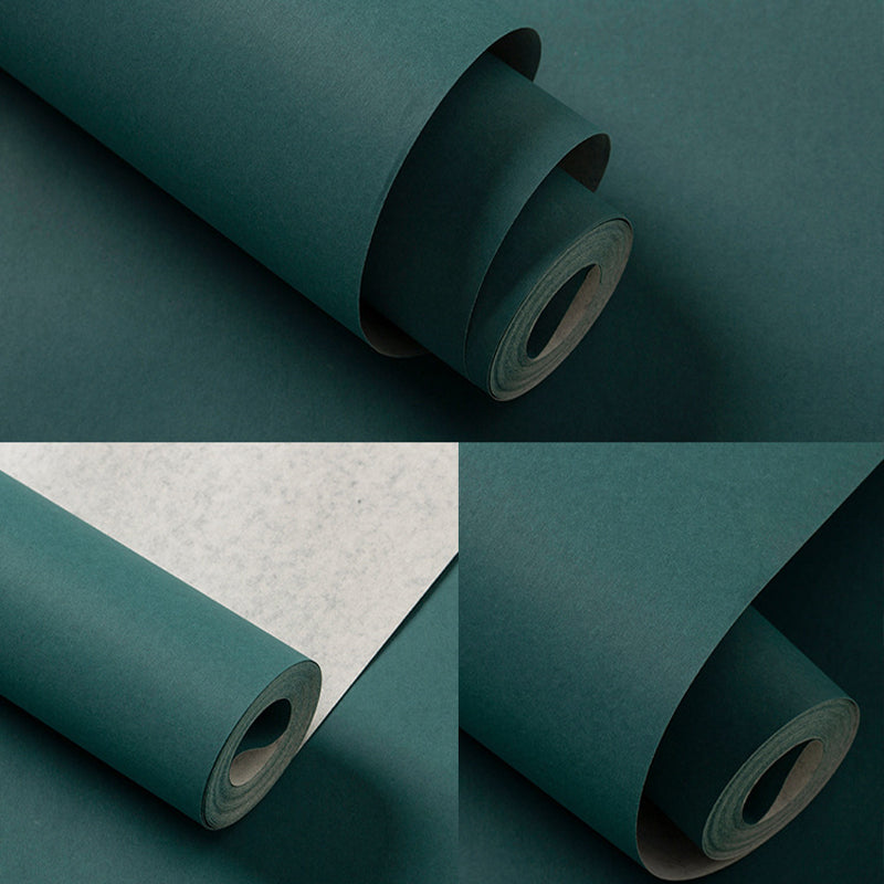 Solid Color Wallpaper Roll Stain-Proof Contemporary Living Room Wall Art, 54.2-sq ft Clearhalo 'Modern wall decor' 'Modern' 'Wallpaper' Wall Decor' 1689645