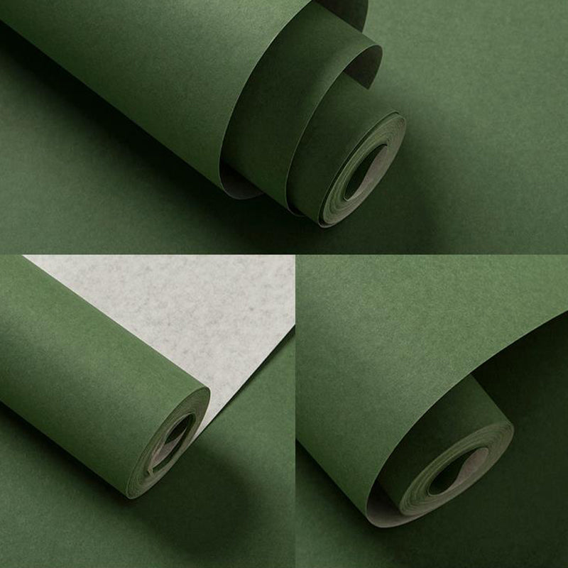 Solid Color Wallpaper Roll Stain-Proof Contemporary Living Room Wall Art, 54.2-sq ft Clearhalo 'Modern wall decor' 'Modern' 'Wallpaper' Wall Decor' 1689647