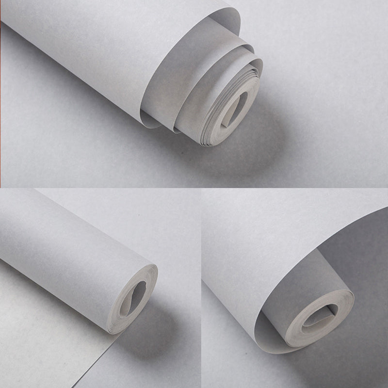 Solid Color Wallpaper Roll Stain-Proof Contemporary Living Room Wall Art, 54.2-sq ft Clearhalo 'Modern wall decor' 'Modern' 'Wallpaper' Wall Decor' 1689649