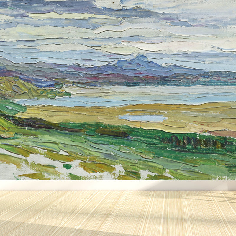 Indoor Decor Painting Mural Decal Personalized Modern Aesthetics Wall Art for Bedroom Green Clearhalo 'Wall Decor' 'Wall Mural' 1689665