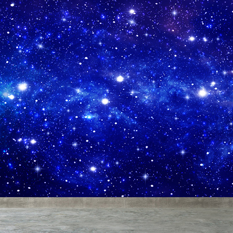 Modern Constellations Mural Decal Blue Decorative Wall Covering for Girls Bedroom Clearhalo 'Wall Decor' 'Wall Mural' 1689691