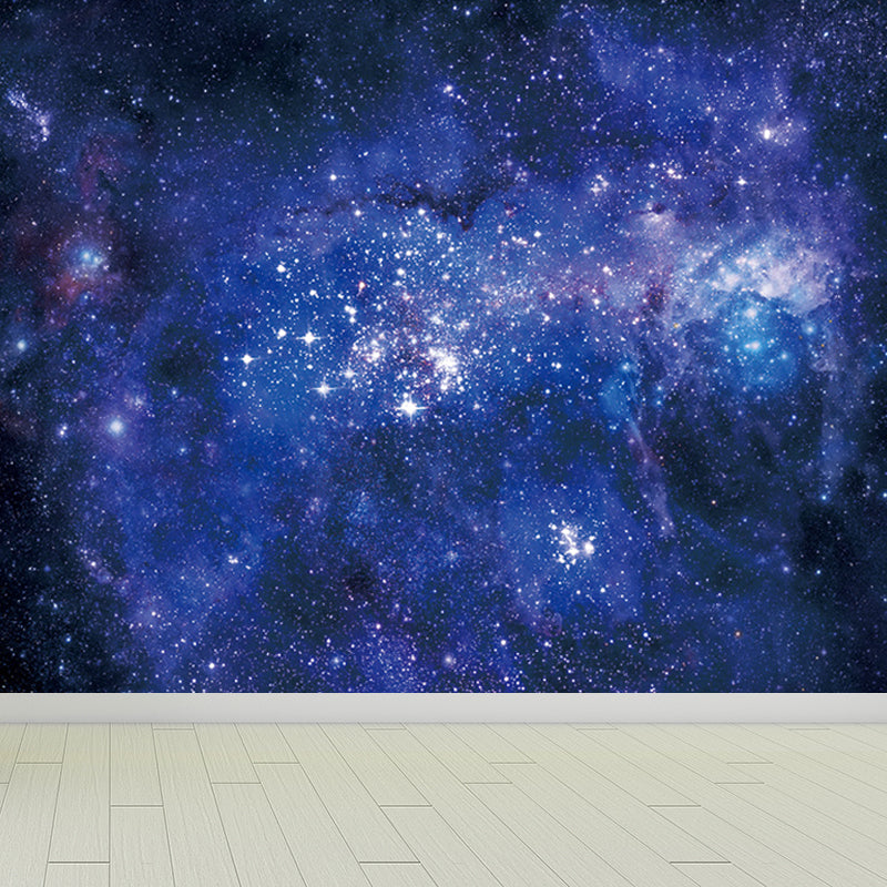 Modern Constellations Mural Decal Blue Decorative Wall Covering for Girls Bedroom Blue Design 2 Clearhalo 'Wall Decor' 'Wall Mural' 1689695