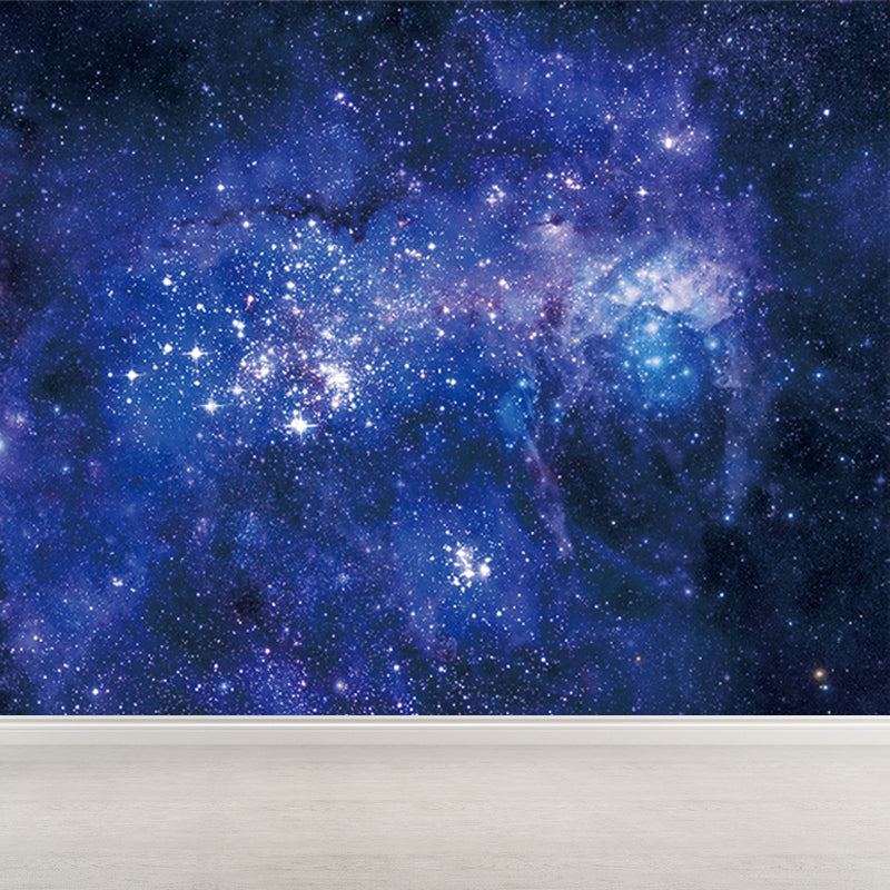 Modern Constellations Mural Decal Blue Decorative Wall Covering for Girls Bedroom Clearhalo 'Wall Decor' 'Wall Mural' 1689697