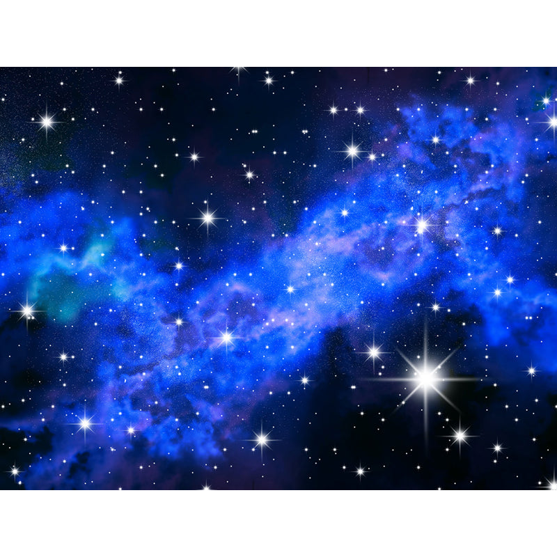 Modern Constellations Mural Decal Blue Decorative Wall Covering for Girls Bedroom Clearhalo 'Wall Decor' 'Wall Mural' 1689708