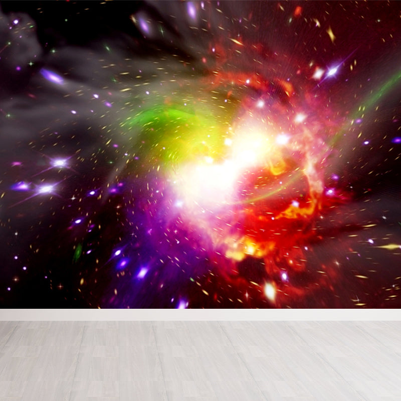 Dark Color Contemporary Wall Mural Huge Black Hole Wall Covering for Living Room Clearhalo 'Wall Decor' 'Wall Mural' 1689731