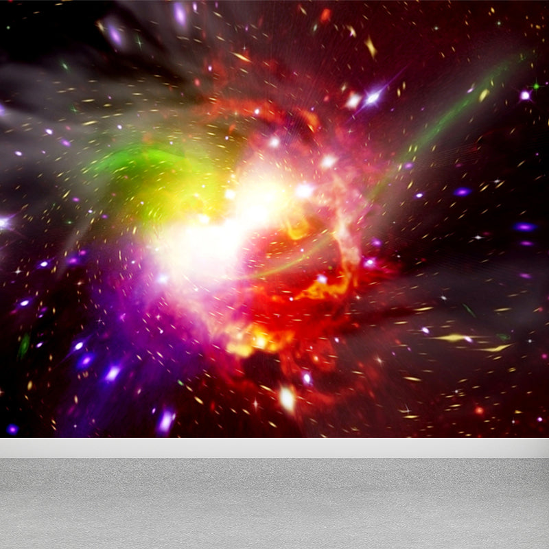 Dark Color Contemporary Wall Mural Huge Black Hole Wall Covering for Living Room Clearhalo 'Wall Decor' 'Wall Mural' 1689732