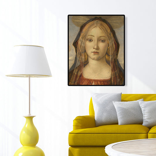 Christian Jesus Christ Canvas Print Global Inspired Religion Wall Art in Soft Color Clearhalo 'Arts' 'Canvas Art' 1689854