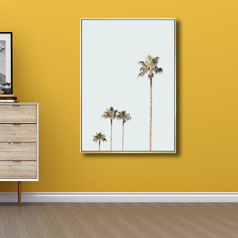 Coastal Coconut Tree Wall Decor Canvas Decorative Green Art Print for Great Room Clearhalo 'Art Gallery' 'Canvas Art' 'Coastal Art Gallery' 'Nautical' Arts' 1689893