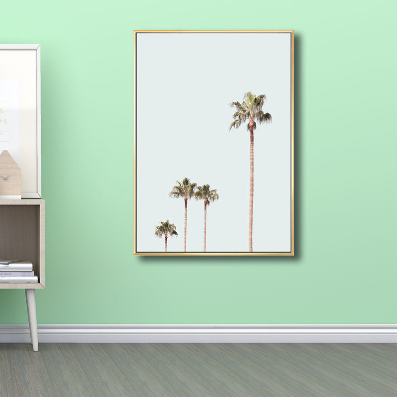 Coastal Coconut Tree Wall Decor Canvas Decorative Green Art Print for Great Room Clearhalo 'Art Gallery' 'Canvas Art' 'Coastal Art Gallery' 'Nautical' Arts' 1689894