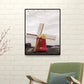 Contemporary Windmill Canvas Wall Art Bright Color Textured Wall Decor for Bedroom Clearhalo 'Art Gallery' 'Canvas Art' 'Contemporary Art Gallery' 'Modern' Arts' 1689965