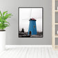 Contemporary Windmill Canvas Wall Art Bright Color Textured Wall Decor for Bedroom Clearhalo 'Art Gallery' 'Canvas Art' 'Contemporary Art Gallery' 'Modern' Arts' 1689970
