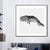Watercolor Painting Coastal Style Canvas Great Whale in Soft Color, Multiple Sizes Black Clearhalo 'Art Gallery' 'Canvas Art' 'Coastal Art Gallery' 'Nautical' Arts' 1690153