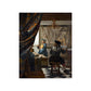 Retro Style Canvas Print Brown Jan Vermeer the Art of Painting Wall Decor for Bedroom Clearhalo 'Arts' 'Canvas Art' 1690284