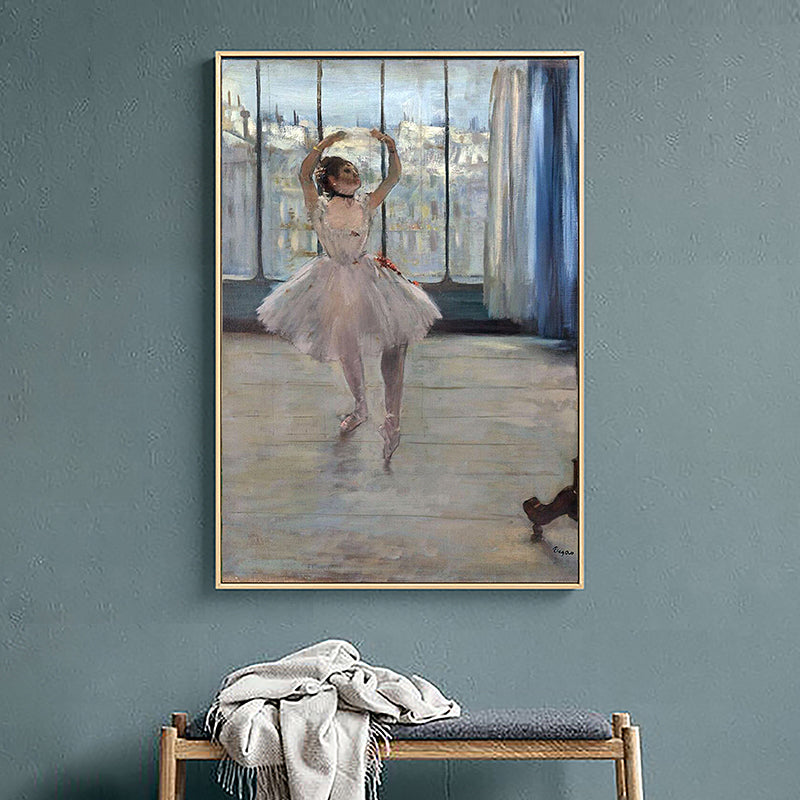 White Vintage Wall Decor Edgar Degas Ballet Painting Canvas Wall Art for Bedroom White Clearhalo 'Arts' 'Canvas Art' 1690418