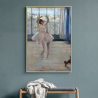 White Vintage Wall Decor Edgar Degas Ballet Painting Canvas Wall Art for Bedroom White Clearhalo 'Arts' 'Canvas Art' 1690418