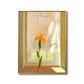 Flower and Window Wall Decor in Pastel Color Nordic Style Canvas for Living Room Clearhalo 'Arts' 'Canvas Art' 1690449
