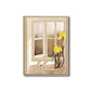 Flower and Window Wall Decor in Pastel Color Nordic Style Canvas for Living Room Clearhalo 'Arts' 'Canvas Art' 1690460