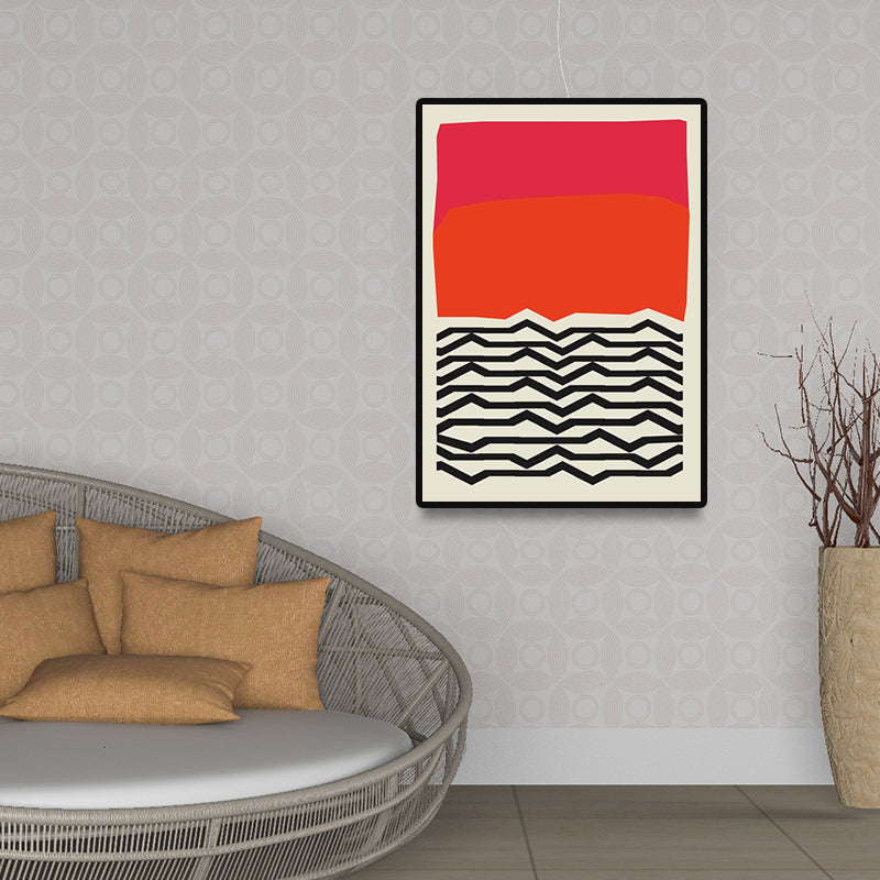 Scandinavian Geometric Canvas Light Color Wall Art Decor for Parlor, Multiple Size Options Clearhalo 'Arts' 'Canvas Art' 1690543