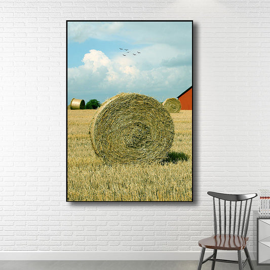 Decorative Wheat Field Art Print Modernist Canvas Wall Decor in Light Color for Parlor Clearhalo 'Art Gallery' 'Canvas Art' 'Contemporary Art Gallery' 'Modern' Arts' 1690579