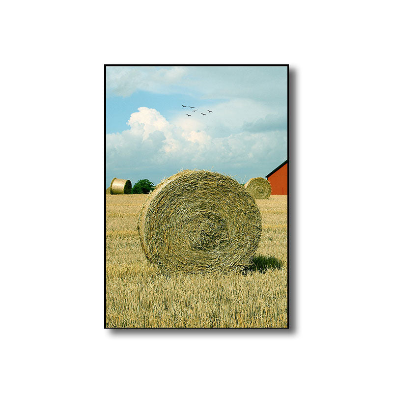 Decorative Wheat Field Art Print Modernist Canvas Wall Decor in Light Color for Parlor Clearhalo 'Art Gallery' 'Canvas Art' 'Contemporary Art Gallery' 'Modern' Arts' 1690581