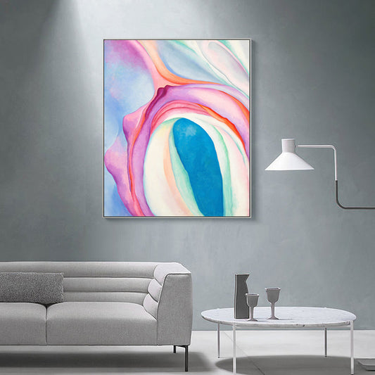 Magical Abstract Pattern Painting for Living Room in Pink, Multiple Sizes Available Clearhalo 'Arts' 'Canvas Art' 1690760