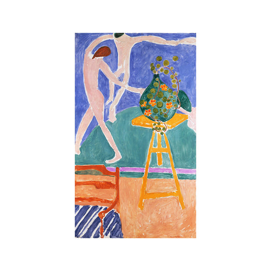 Henri Matisse Dance Painting in Green Canvas Print Wall Art Decor for Dining Room Clearhalo 'Art Gallery' 'Canvas Art' 'Contemporary Art Gallery' 'Modern' Arts' 1690769