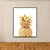 Gold Pineapple Wall Art Fruit Tropical Textured Canvas Print for Dining Room Gold Clearhalo 'Art Gallery' 'Canvas Art' 'Coastal Art Gallery' 'Tropical' Arts' 1690773